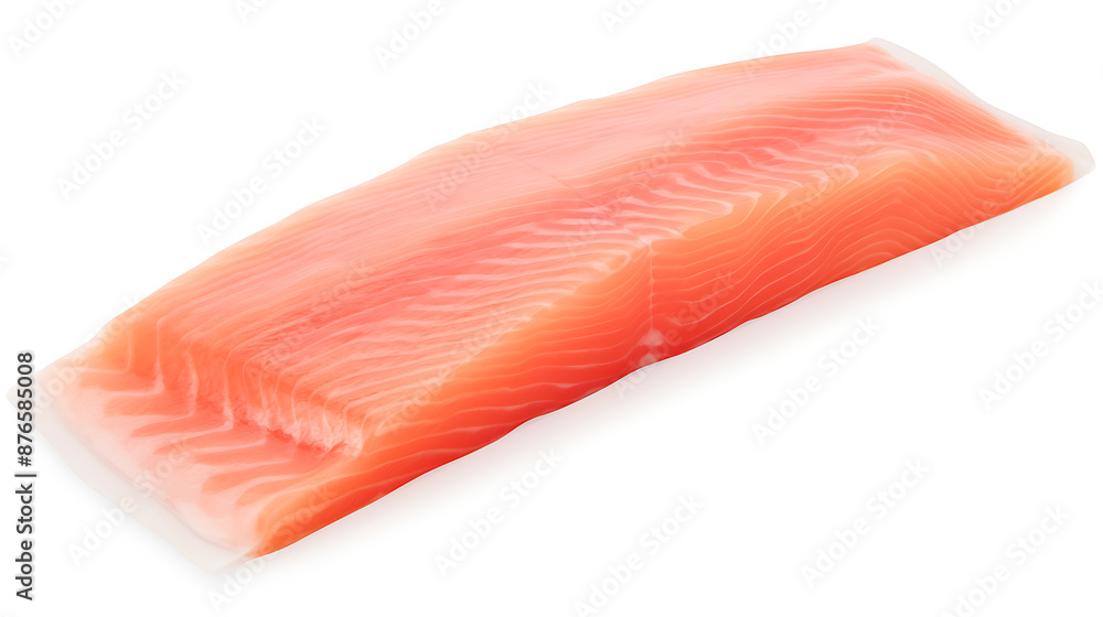 Fresh salmon fillet, pale pink, ready to cook.
Fresh salmon fillet, pale pink, ready to cook.