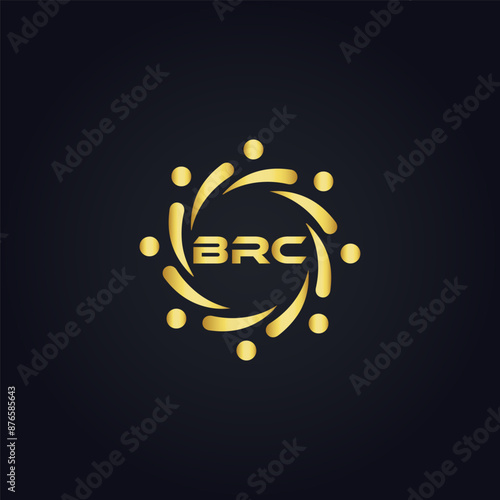 BRC logo. B R C design. White BRC letter. BRC, B R C letter logo design. B R C letter logo design in GOLD, GOLDEN LOGO, THREE, style. letter logo set in one artboard. B R C letter logo vector design.