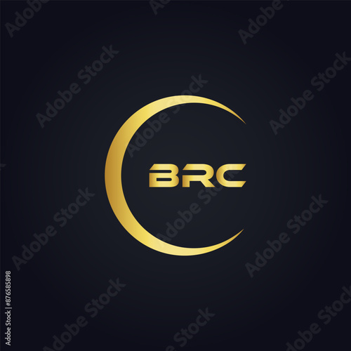 BRC logo. B R C design. White BRC letter. BRC, B R C letter logo design. B R C letter logo design in GOLD, GOLDEN LOGO, THREE, style. letter logo set in one artboard. B R C letter logo vector design.