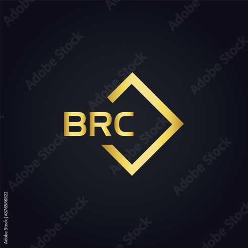 BRC logo. B R C design. White BRC letter. BRC, B R C letter logo design. B R C letter logo design in GOLD, GOLDEN LOGO, THREE, style. letter logo set in one artboard. B R C letter logo vector design.