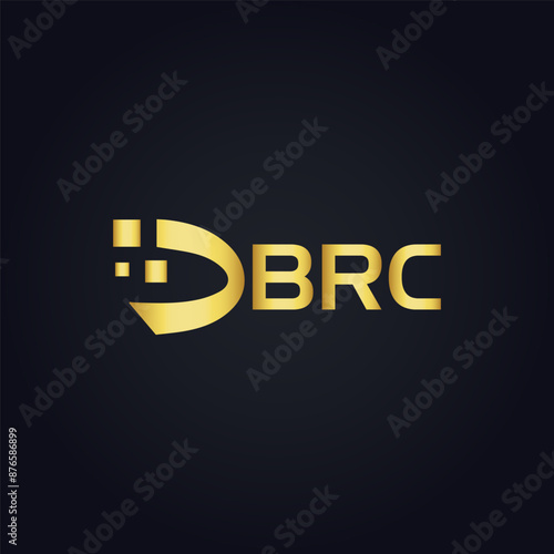BRC logo. B R C design. White BRC letter. BRC, B R C letter logo design. B R C letter logo design in GOLD, GOLDEN LOGO, THREE, style. letter logo set in one artboard. B R C letter logo vector design.