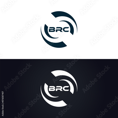 BRC logo. B R C design. White BRC letter. BRC, B R C letter logo design. B R C letter logo design in GOLD, GOLDEN LOGO, THREE, style. letter logo set in one artboard. B R C letter logo vector design.
