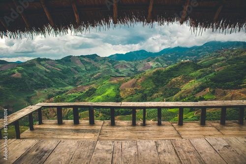 wooden bridge over the river