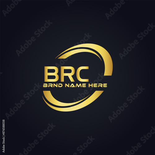 BRC logo. B R C design. White BRC letter. BRC, B R C letter logo design. B R C letter logo design in GOLD, GOLDEN LOGO, THREE, style. letter logo set in one artboard. B R C letter logo vector design.