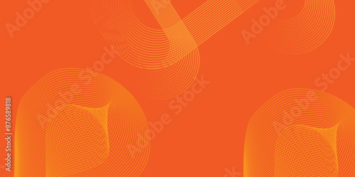 Abstract orange gradient background with waves. EPS10. Colorful geometric background. Fluid shapes composition. Abstract orange graphic design banner pattern background template.  