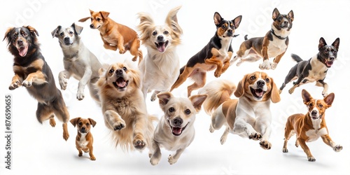 group of dog in the studio