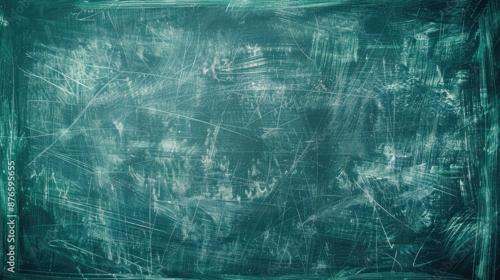 Texture of chalkboard with chalk marks on green surface Texture of chalkboard with chalk marks on green surface