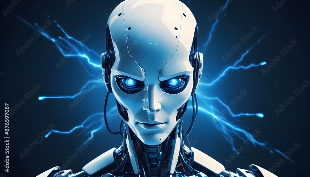Futuristic Representation of Advanced Artificial General Intelligence AGI Brain-Computer Interface Futuristic Representation of Advanced Artificial General Intelligence AGI Brain-Computer Interface