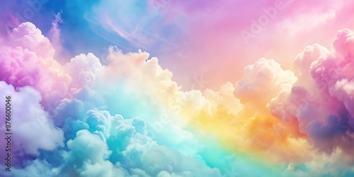 colorful pastel clouds wallpaper and background colorful cloudy sky, pastel, wallpaper, cloudy, background © wasana