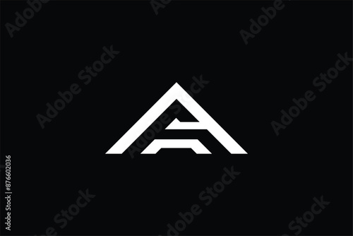 initial letter AA triangle modern abstract minimal Outstanding professional trendy awesome artistic business logo, letter AA triangle logo