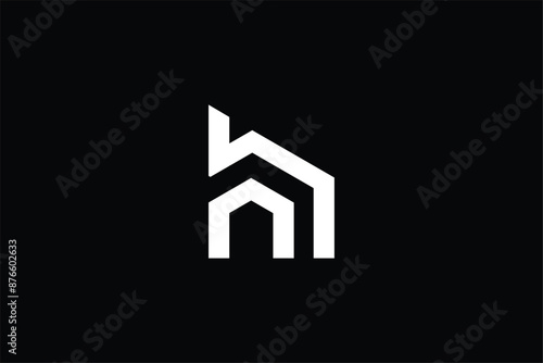 initial letter HN NH home modern real estate logo, letter H N creative, minimal monogram home real estate logo vector template
