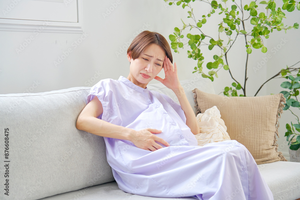 陣痛を感じる高廉妊娠をした妊婦
