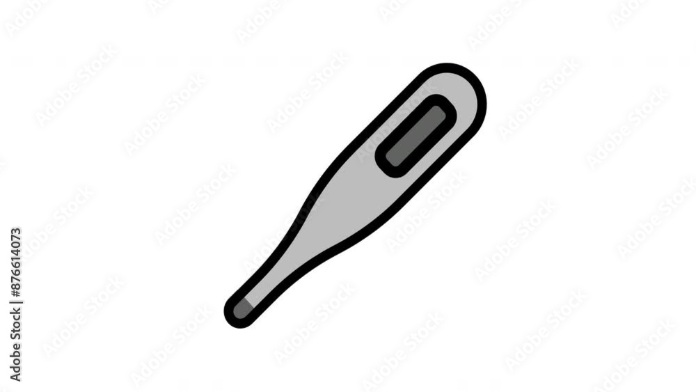 Animated Thermometer Icon in Filled Line Style with Alpha Channel. Perfect for Project and Presentations Animated Thermometer Icon in Filled Line Style with Alpha Channel. Perfect for Project and Presentations