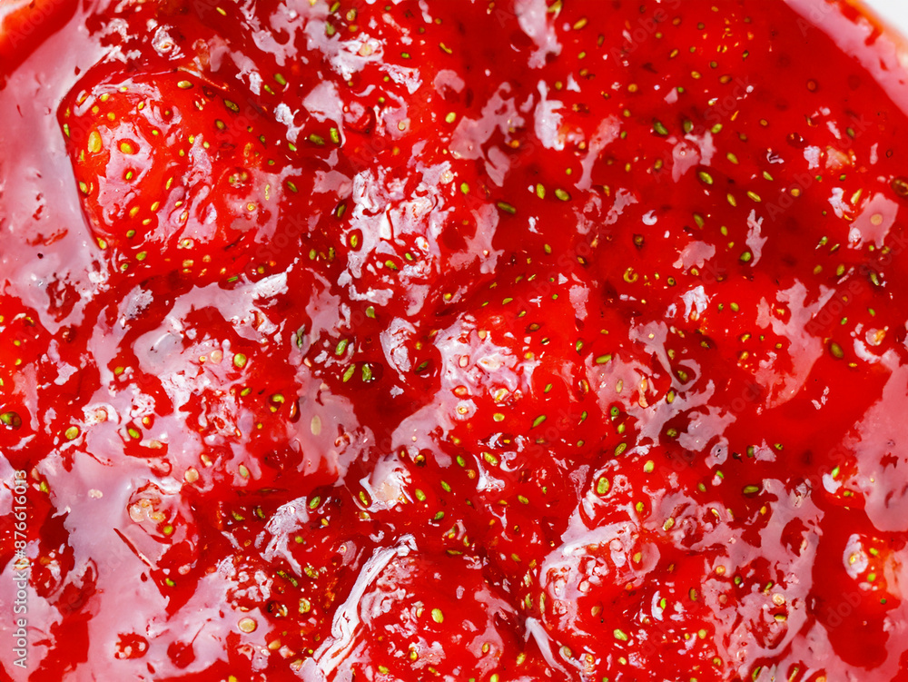 strawberry jam in the bowl strawberry jam in the bowl