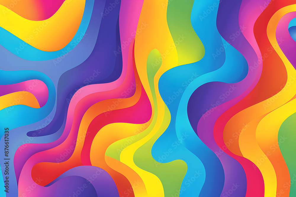Vivid wavy colorful wallpaper Vivid wavy colorful wallpaper