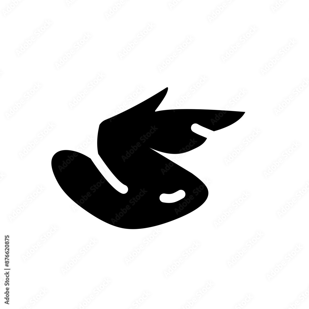 Chicken wing silhouette Chicken wing silhouette