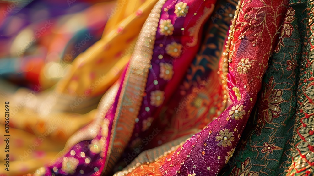 The traditional Chunri outfit, worn during cultural celebrations, showcases vibrant colors and intricate designs. The traditional Chunri outfit, worn during cultural celebrations, showcases vibrant colors and intricate designs.