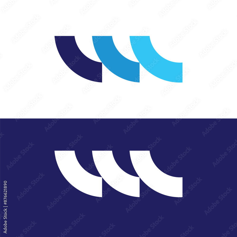 Fototapeta premium letter w logo design
