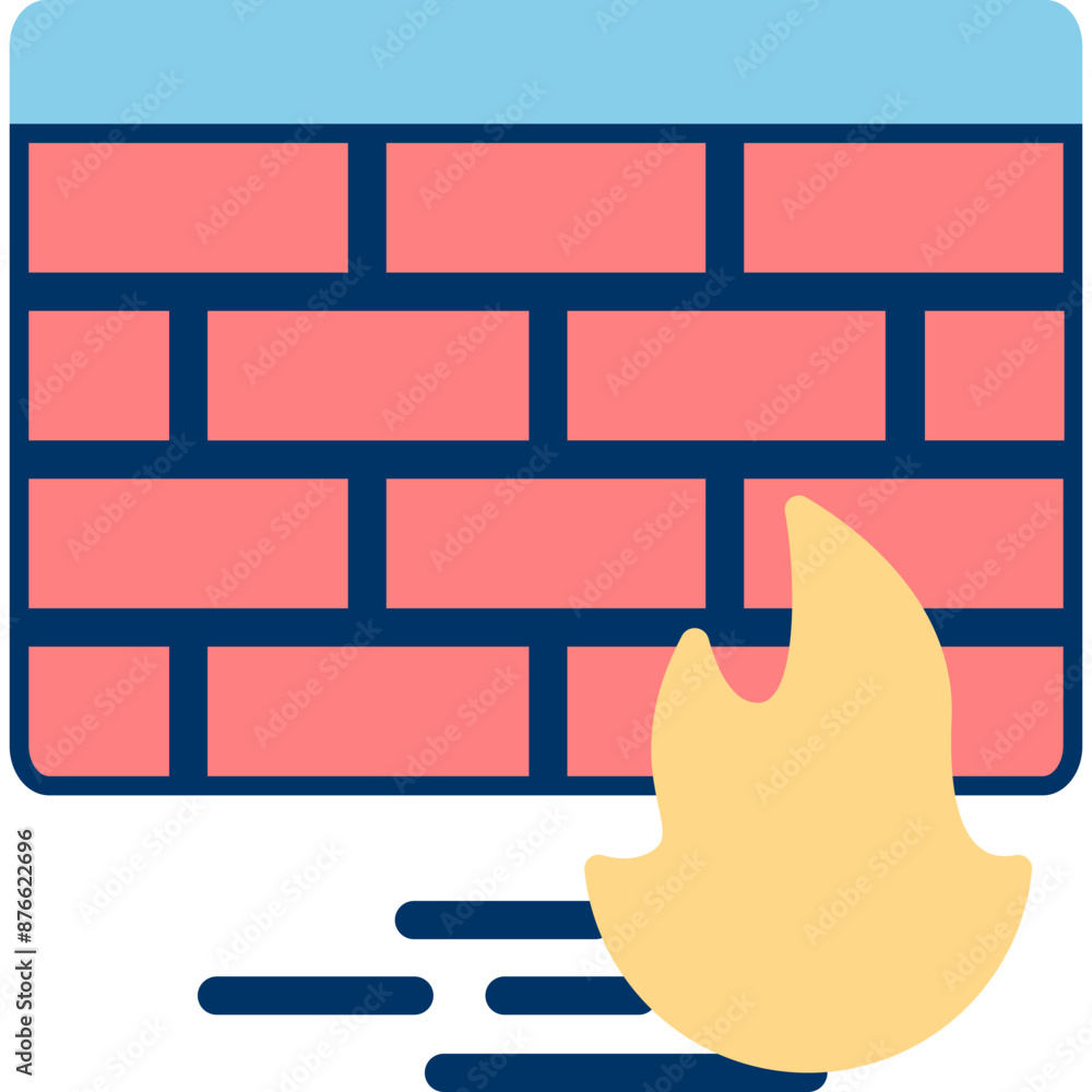 Firewall Icon Vector Firewall Icon Vector