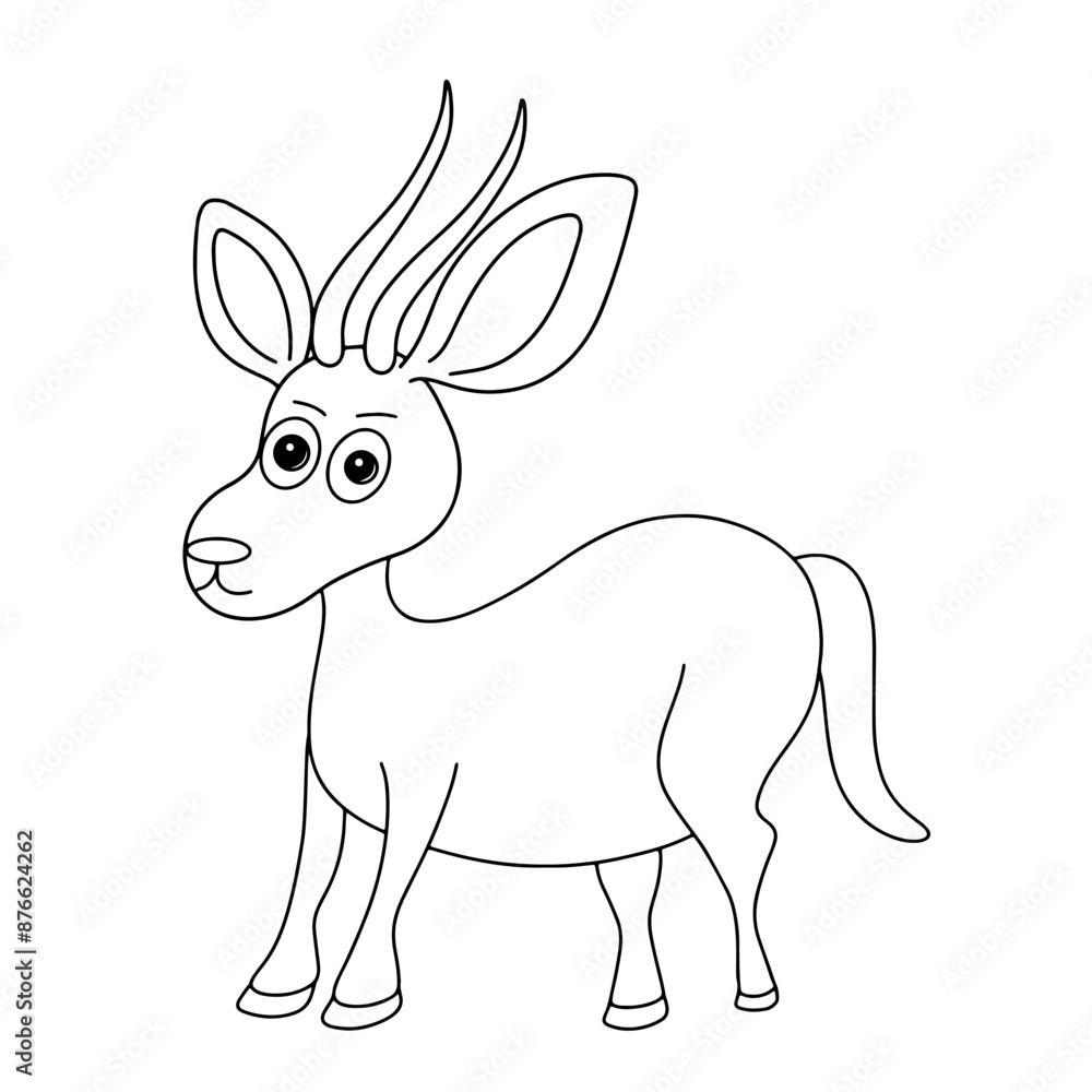Hand drawn line continuous Mountain Goat isolated on transparent background. cartoon style vector illustration. Hand drawn line continuous Mountain Goat isolated on transparent background. cartoon style vector illustration.