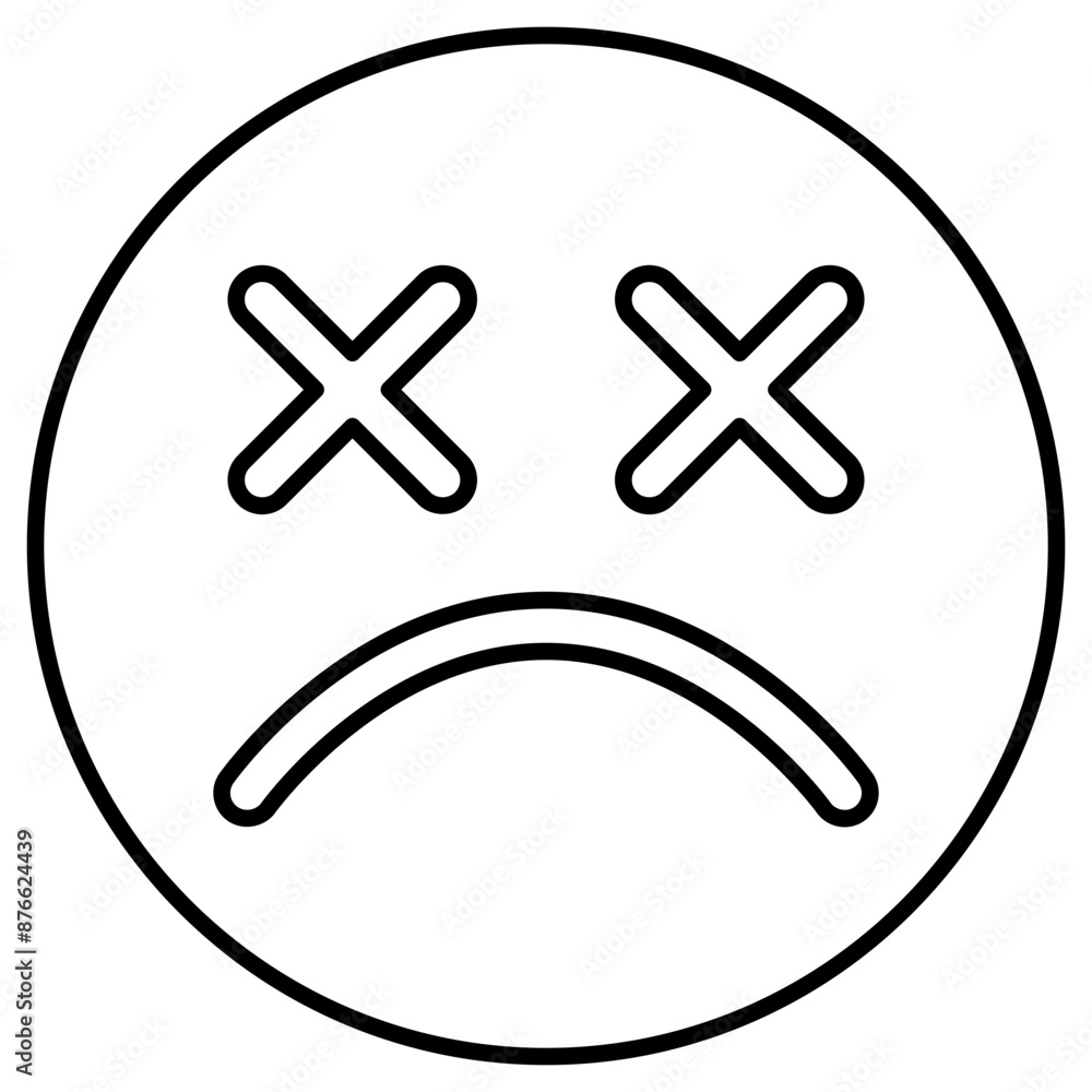 Obraz premium dead emoji