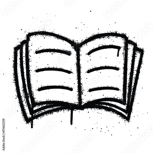 Graffiti spray Notebook isolated on white background