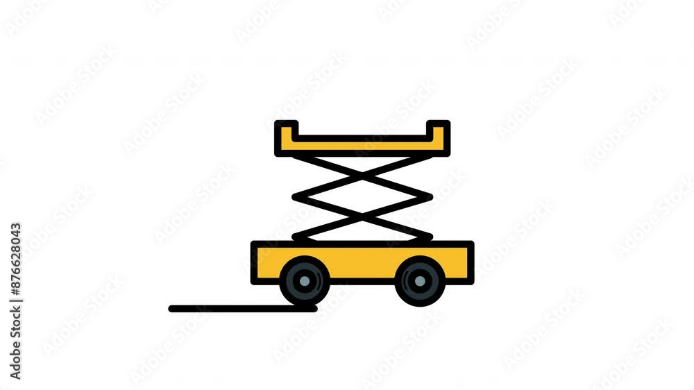 Animated Lifter Icon inFilled Line Style with Alpha Channel. Perfect for Project and Presentations Animated Lifter Icon inFilled Line Style with Alpha Channel. Perfect for Project and Presentations