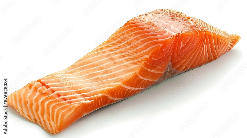 Fresh Salmon Fillet - Photo of Raw Salmon with Skin On Fresh Salmon Fillet - Photo of Raw Salmon with Skin On