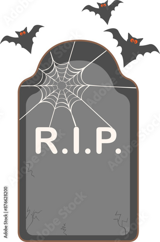 Halloween tomb illustration