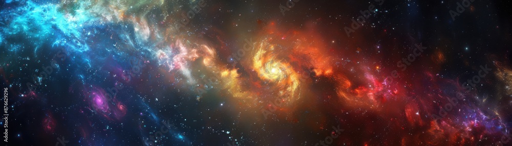 Galactic Symphony - Abstract Digital Art of a Swirling Galaxy Embracing Cosmic Creativity Galactic Symphony - Abstract Digital Art of a Swirling Galaxy Embracing Cosmic Creativity