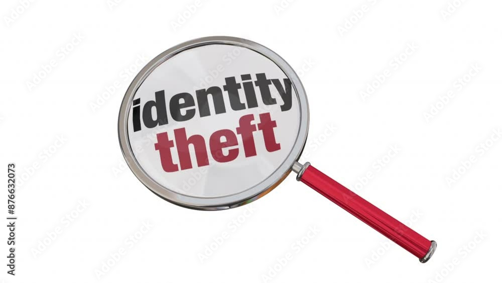 Identity Theft Magnifying Glass Steal Personal Information Online Crime Hack 3d Animation Identity Theft Magnifying Glass Steal Personal Information Online Crime Hack 3d Animation