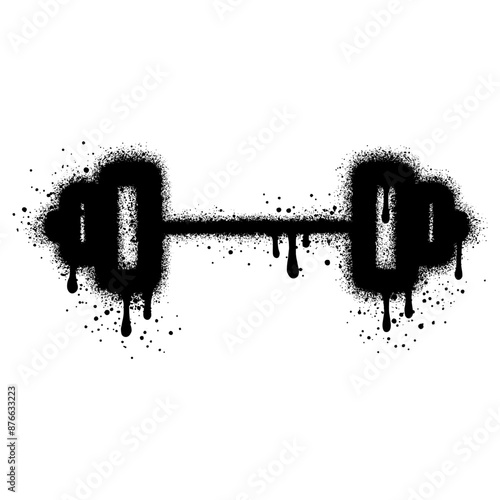 Spray Painted Graffiti weightlifting
