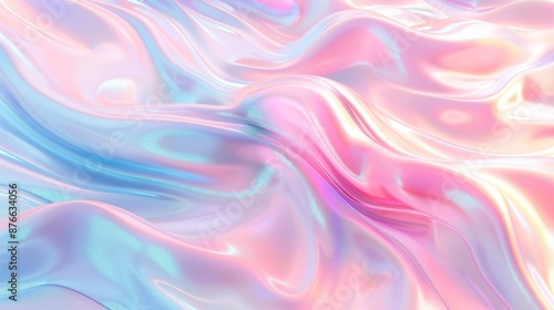 Wallpaper Mural Abstract Liquid Background with Holographic Reflections Torontodigital.ca