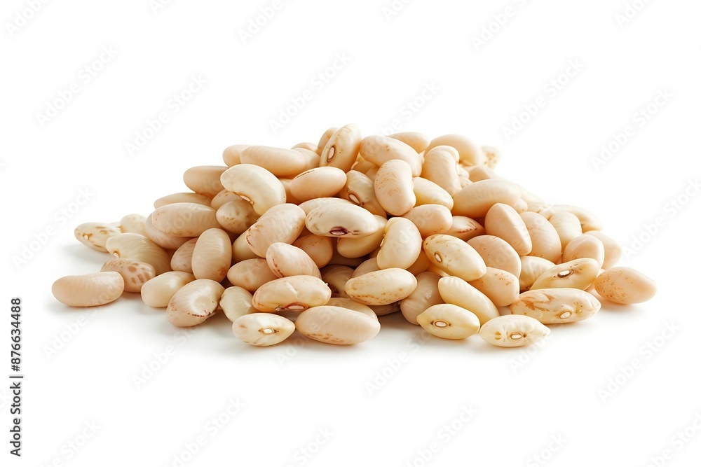 White Beans Isolated on White Background - Photo White Beans Isolated on White Background - Photo