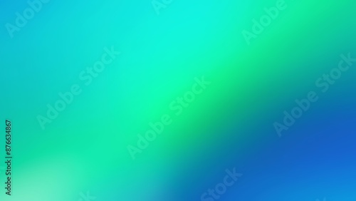 Green, cyan and blue colors spectrum blurred gradient animation. Soft abstract background