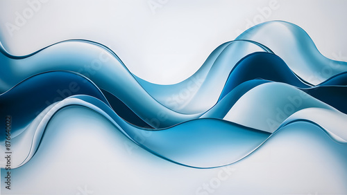 abstract blue and white wave background