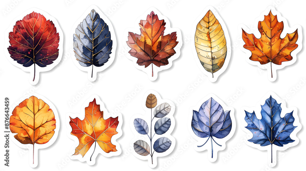 Obraz premium collection of autumn leaves