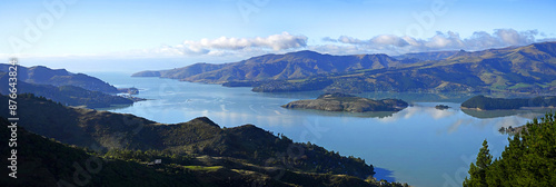 Panaramic View of Lyttelton Harbour on a perfect Winter Day