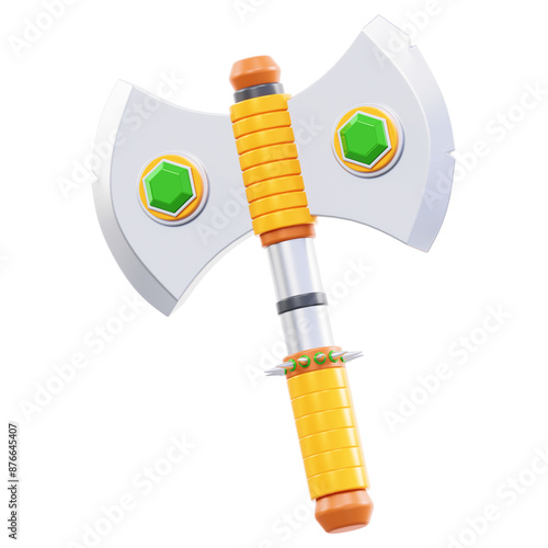 Axe Game 3D illustration