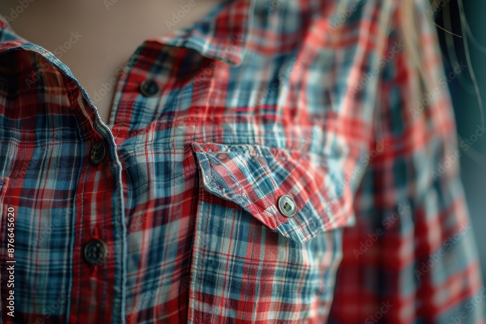 Red and Blue Plaid Shirt Red and Blue Plaid Shirt
