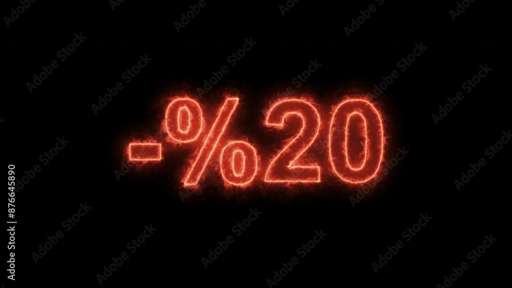 20 Percent for Discount or Promotion Video Animated 20 Percent for Discount or Promotion Video Animated
