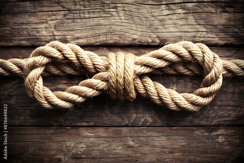 Fototapeta premium Rope knot closeup
