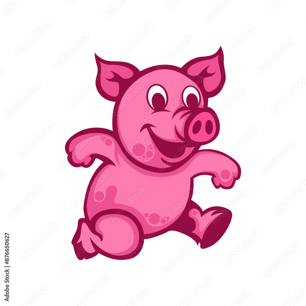pig abstract sketch logo design template pig abstract sketch logo design template