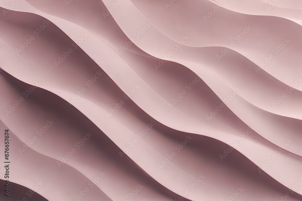 Obraz premium Pink wave simple style abstract background