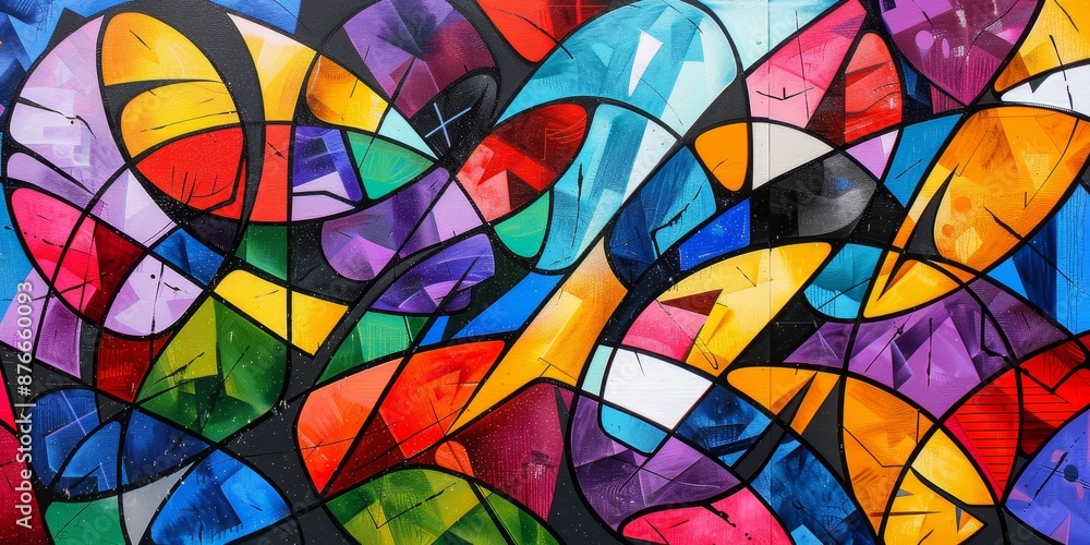 Bold abstract graffiti art with vibrant colors and chaotic patterns, capturing urban energy and creativity Bold abstract graffiti art with vibrant colors and chaotic patterns, capturing urban energy and creativity