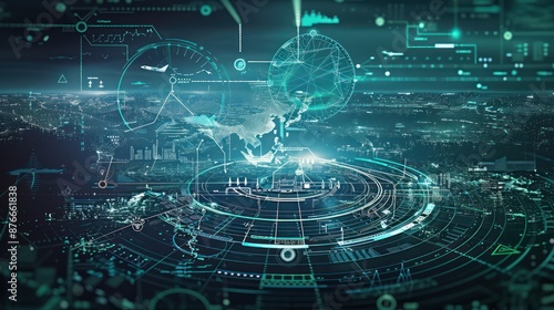 Wallpaper Mural Future military strategy diagram including land, sea, air Torontodigital.ca