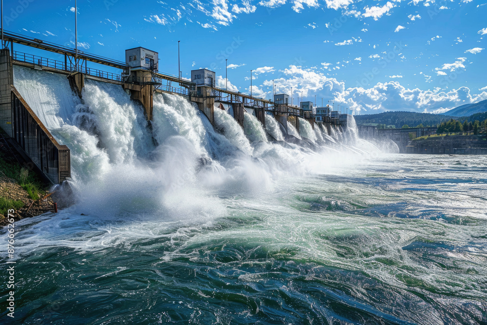 A magnificent hydroelectric power station A magnificent hydroelectric power station