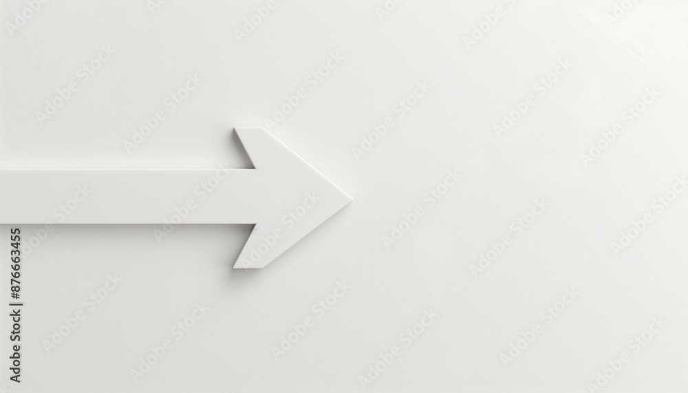 A simple white arrow pointing to the right, symbolizing direction and movement A simple white arrow pointing to the right, symbolizing direction and movement