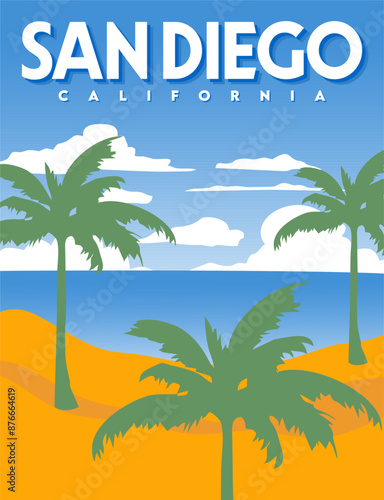 san diego california with beautiful skies and beaches