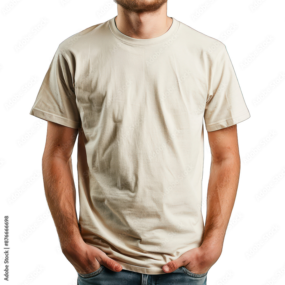 man in white shirt isolated on a White Background man in white shirt isolated on a White Background